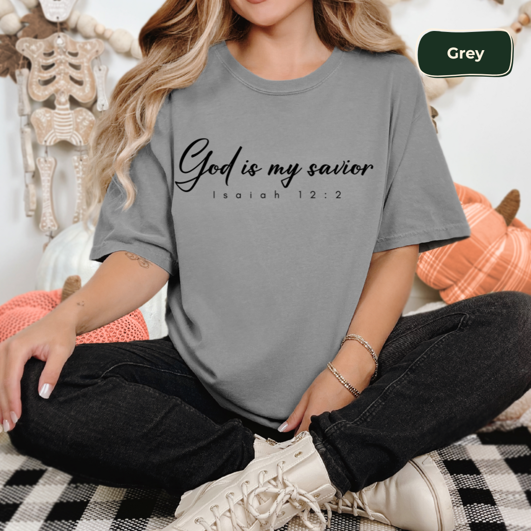 God is my savior t-shirt Kavorella