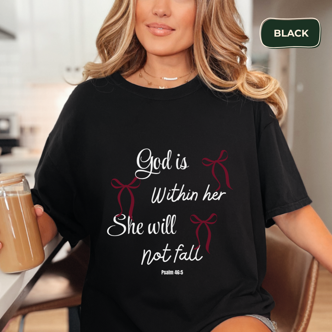 God is within her t-shirt Kavorella