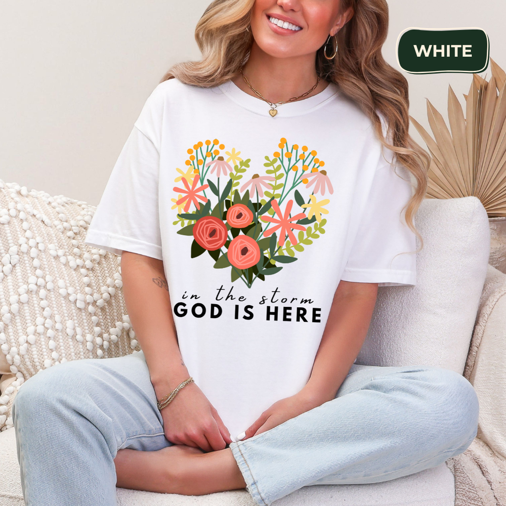 God is here t-shirt Kavorella
