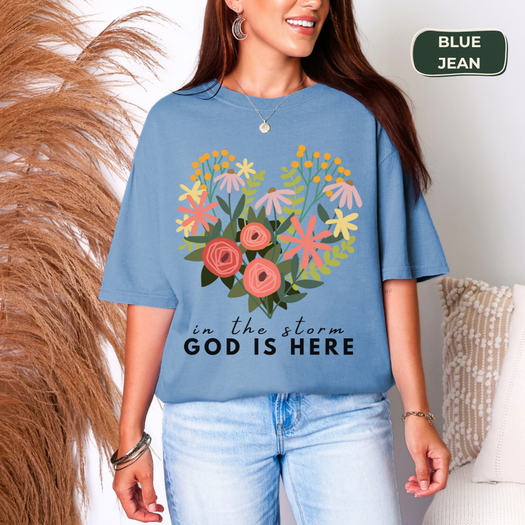 God is here t-shirt Kavorella