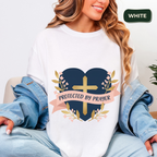 protected by prayer t-shirt