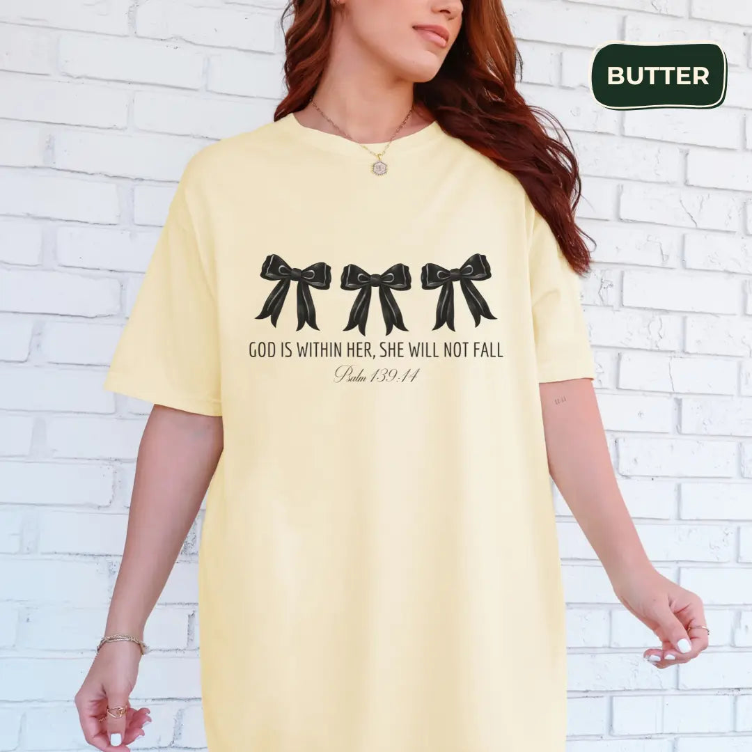 God is within her T-shirt Printify