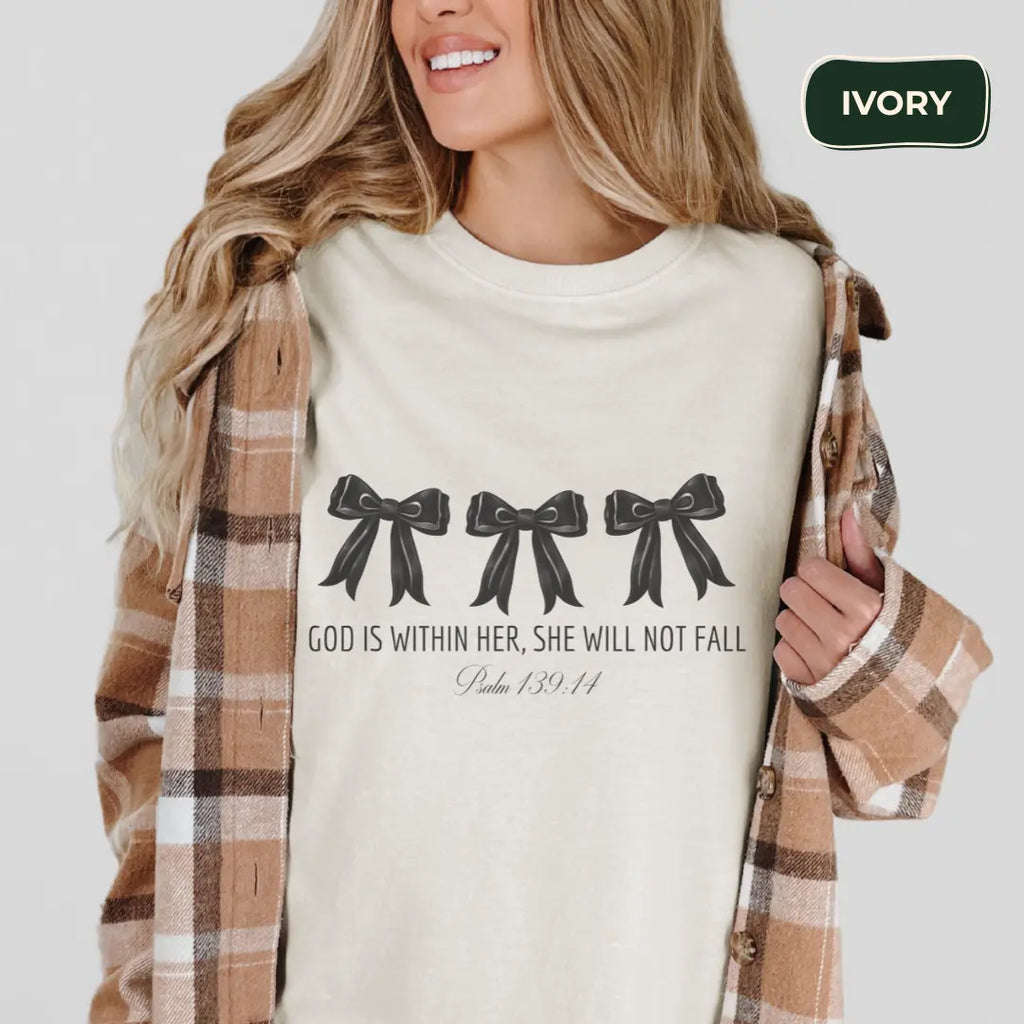 God is within her T-shirt Printify