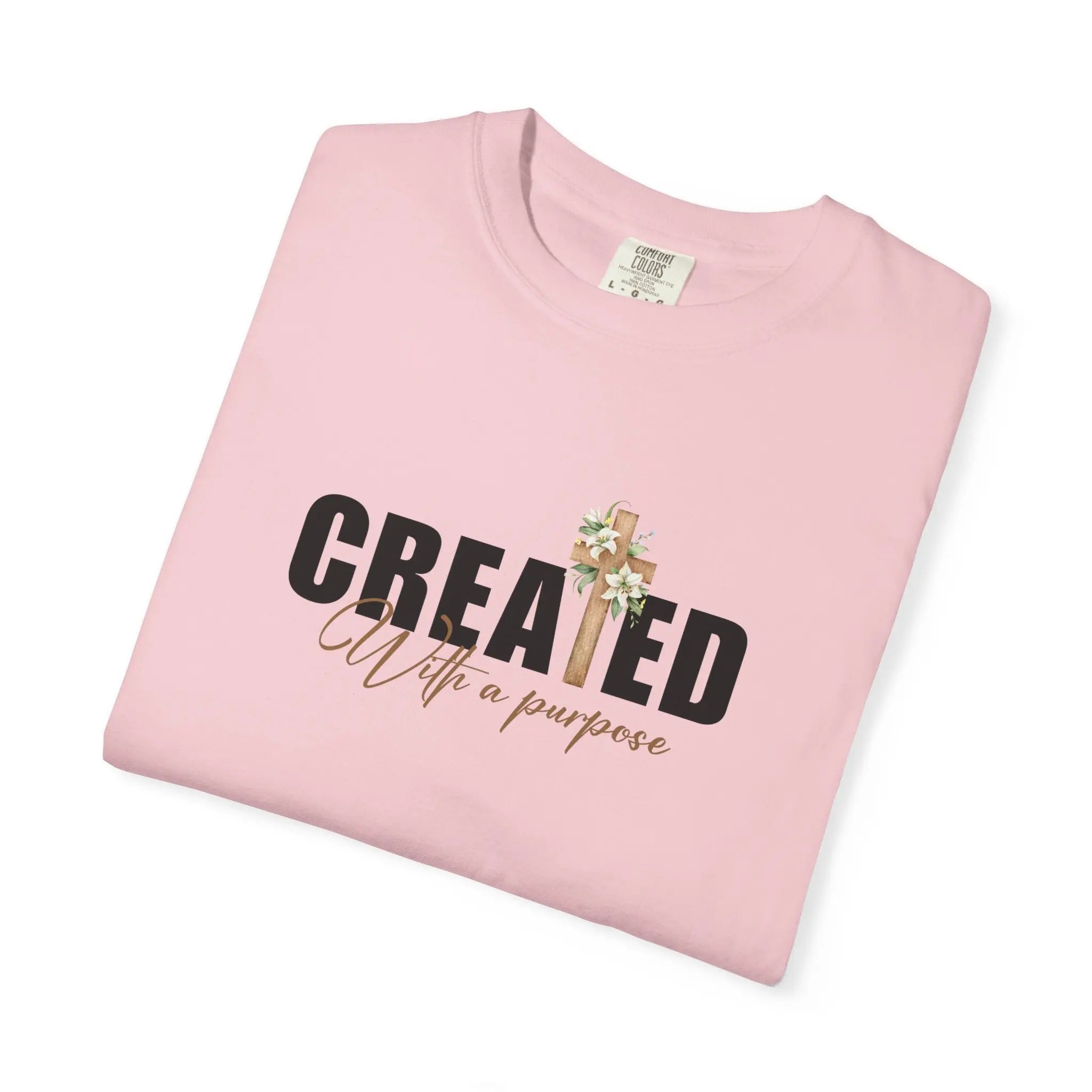 Created with purpose t-shirt Printify