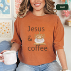 Jesus and coffee t-shirt Kavorella