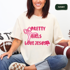 Pretty girls love jesus t-shirt Kavorella
